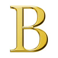 Letter B (Plain)