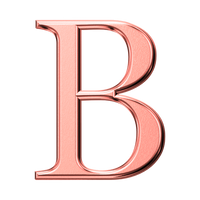 Letter B (Plain)