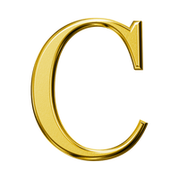 Letter C (Plain)