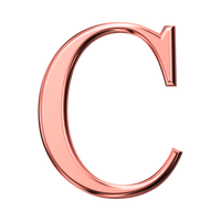 Letter C (Plain)