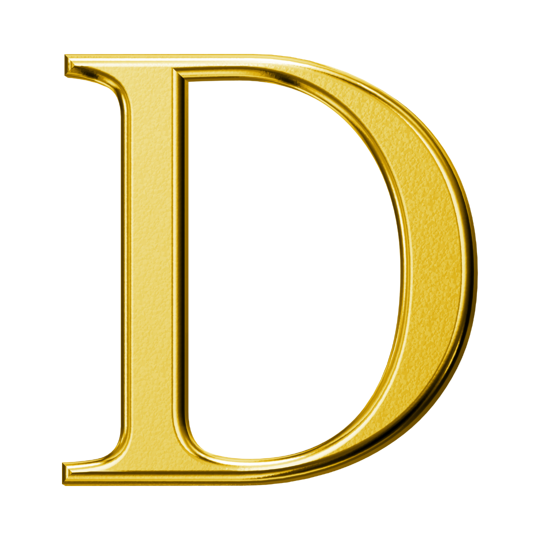 Letter D (Plain)