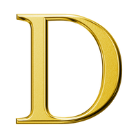 Letter D (Plain)