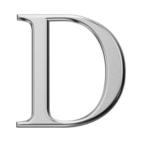 Letter D (Plain)
