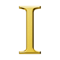 Letter I (Plain)