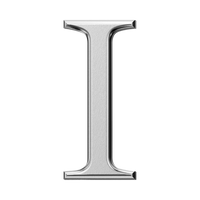 Letter I (Plain)