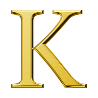 Letter K (Plain)