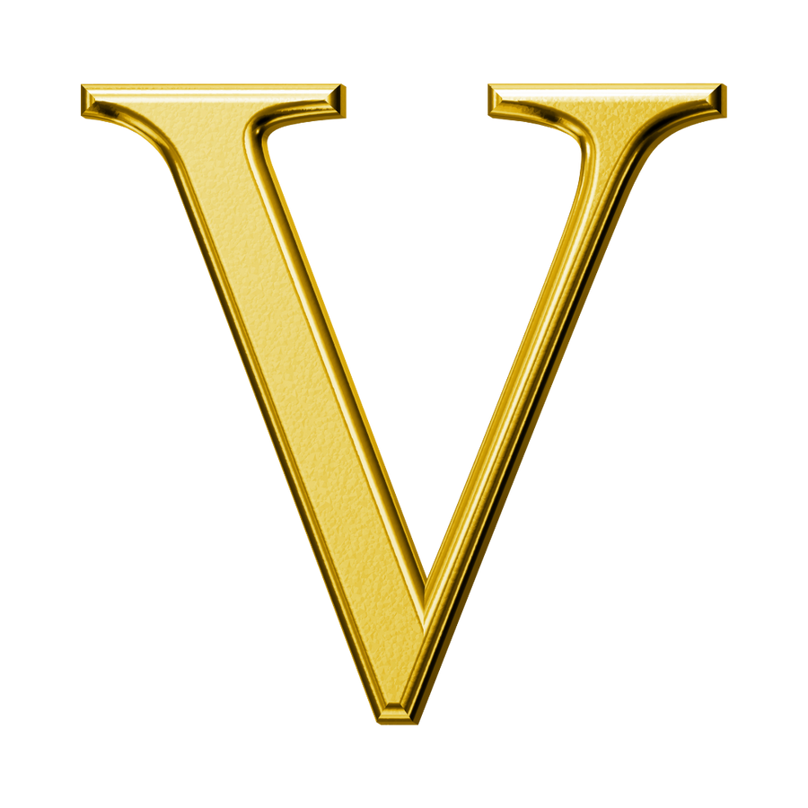 Letter V (Plain)