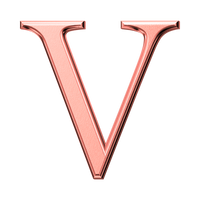 Letter V (Plain)