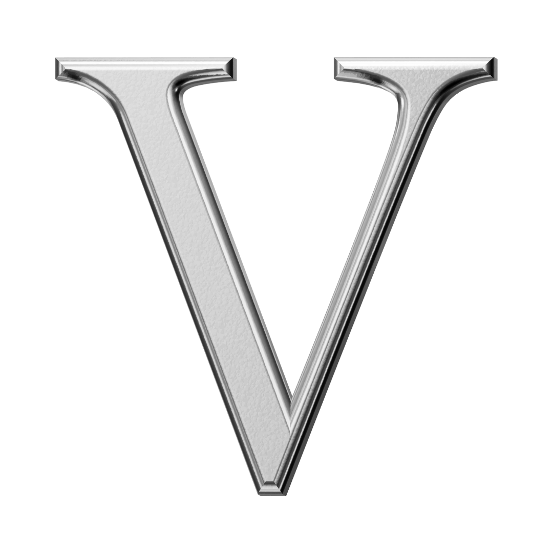 Letter V (Plain)