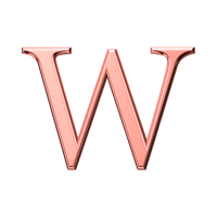 Letter W (Plain)