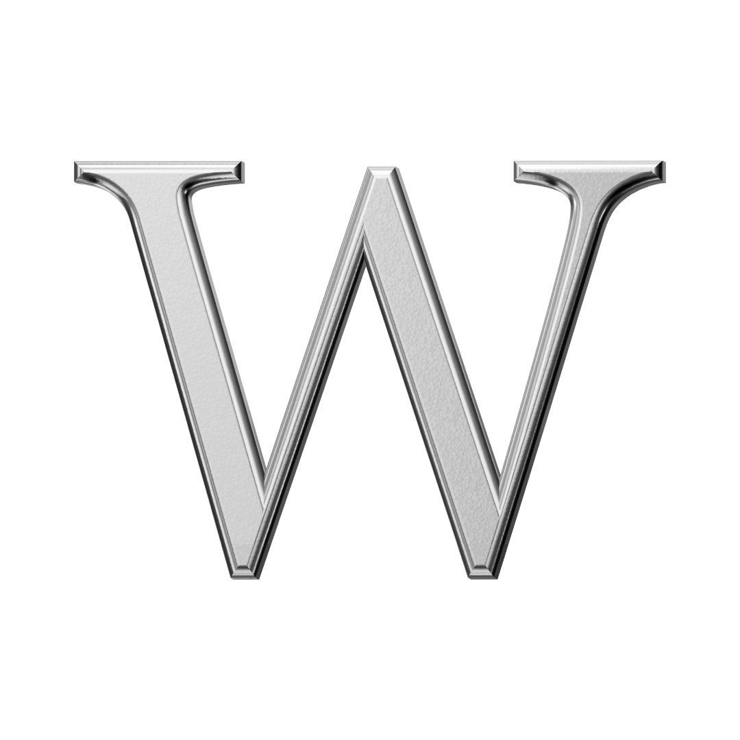Letter W (Plain)