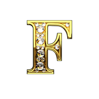 Letter F (Diamond)