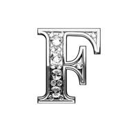 Letter F (Diamond)