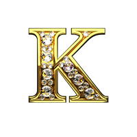 Letter K (Diamond)