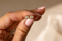 Rene Diamond Bezel Studs
