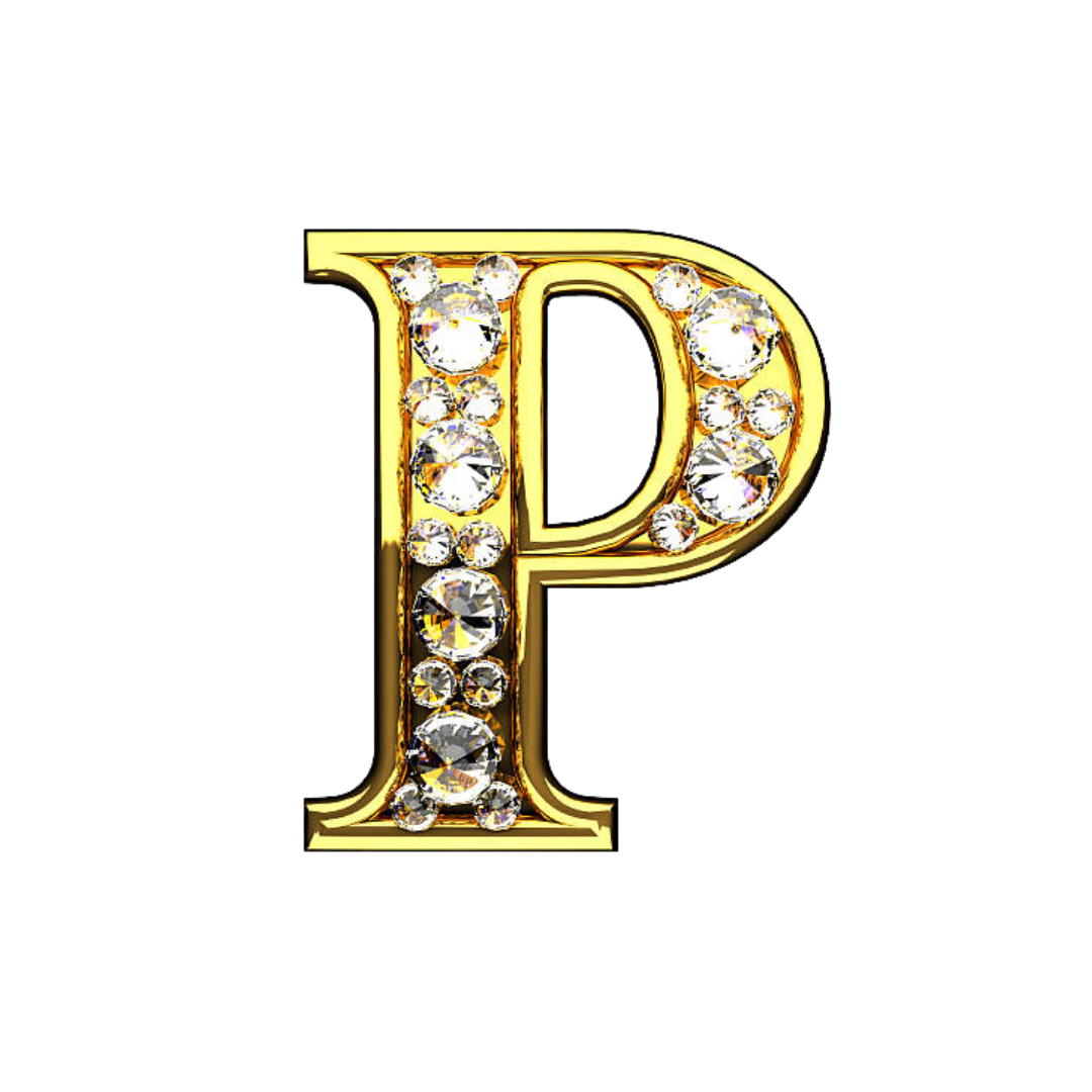 Letter P (Diamond)