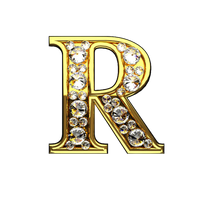 Letter R (Diamond)