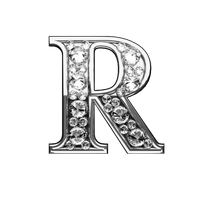Letter R (Diamond)