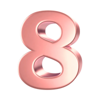 Number 8 (Plain)