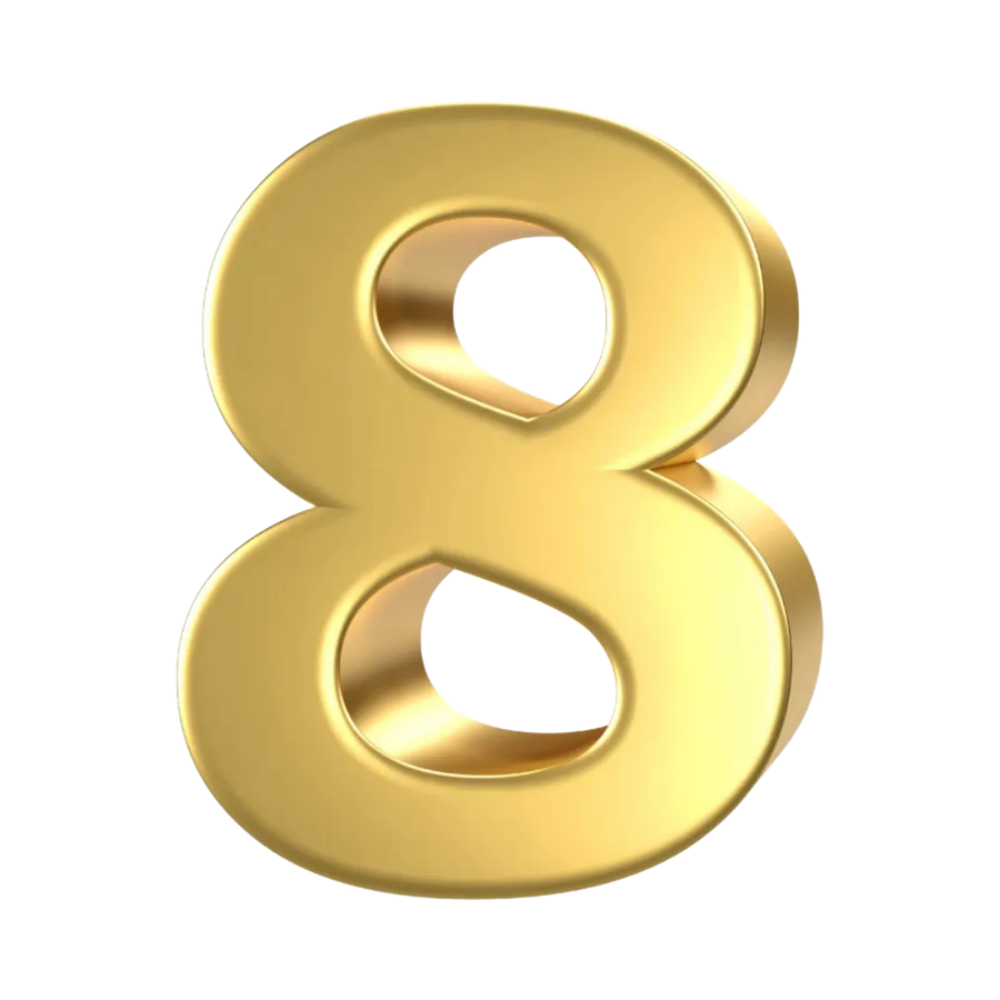 Number 8 (Plain)