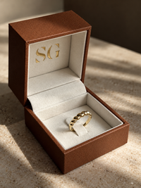Koz Pinky Ring | 9ct Gold Sculpted Shell Ring