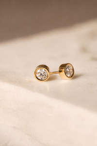 Rene Diamond Bezel Studs