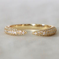 Diamond Pave Claw Ring