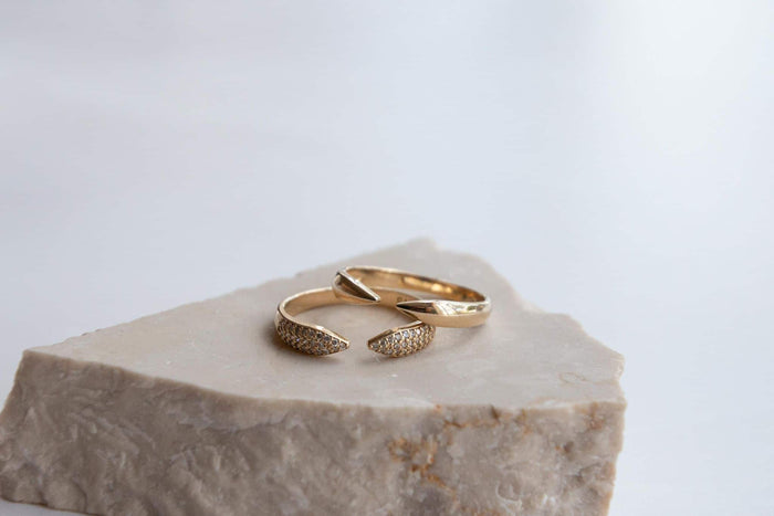 Diamond Pave Claw Ring