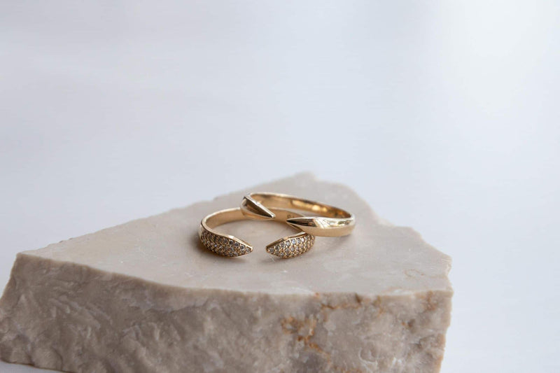 Diamond Pave Claw Ring