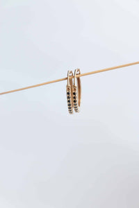 Charlene Black Diamond Hoops