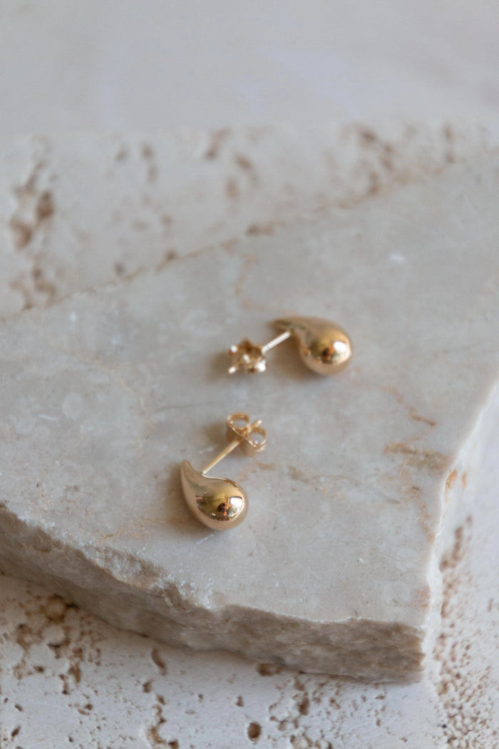 Teardrop Stud Earrings