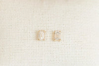 Emerald Diamond Studs