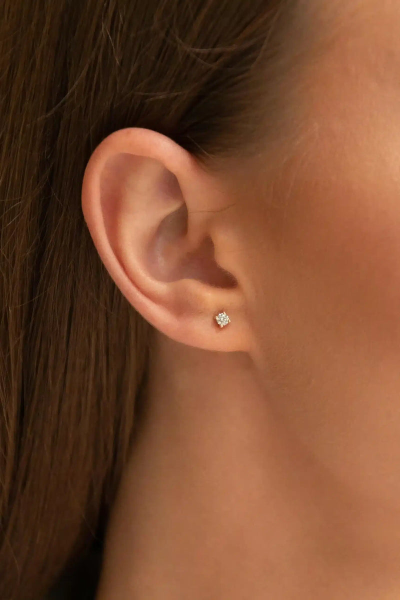 Dainty Diamond Studs