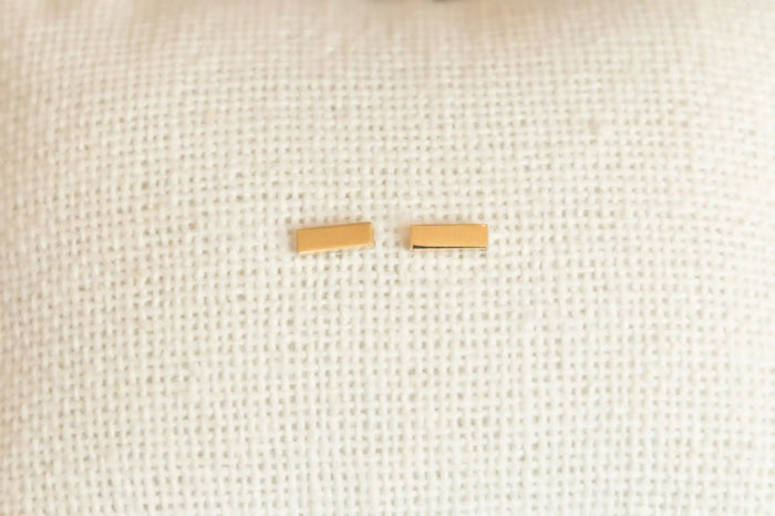 Gold Bar Studs