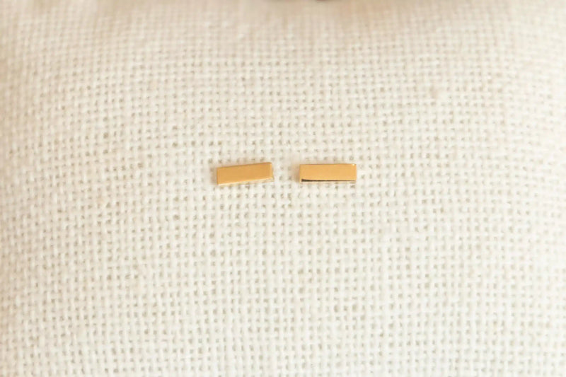 Gold Bar Studs
