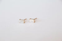Emerald Diamond Studs
