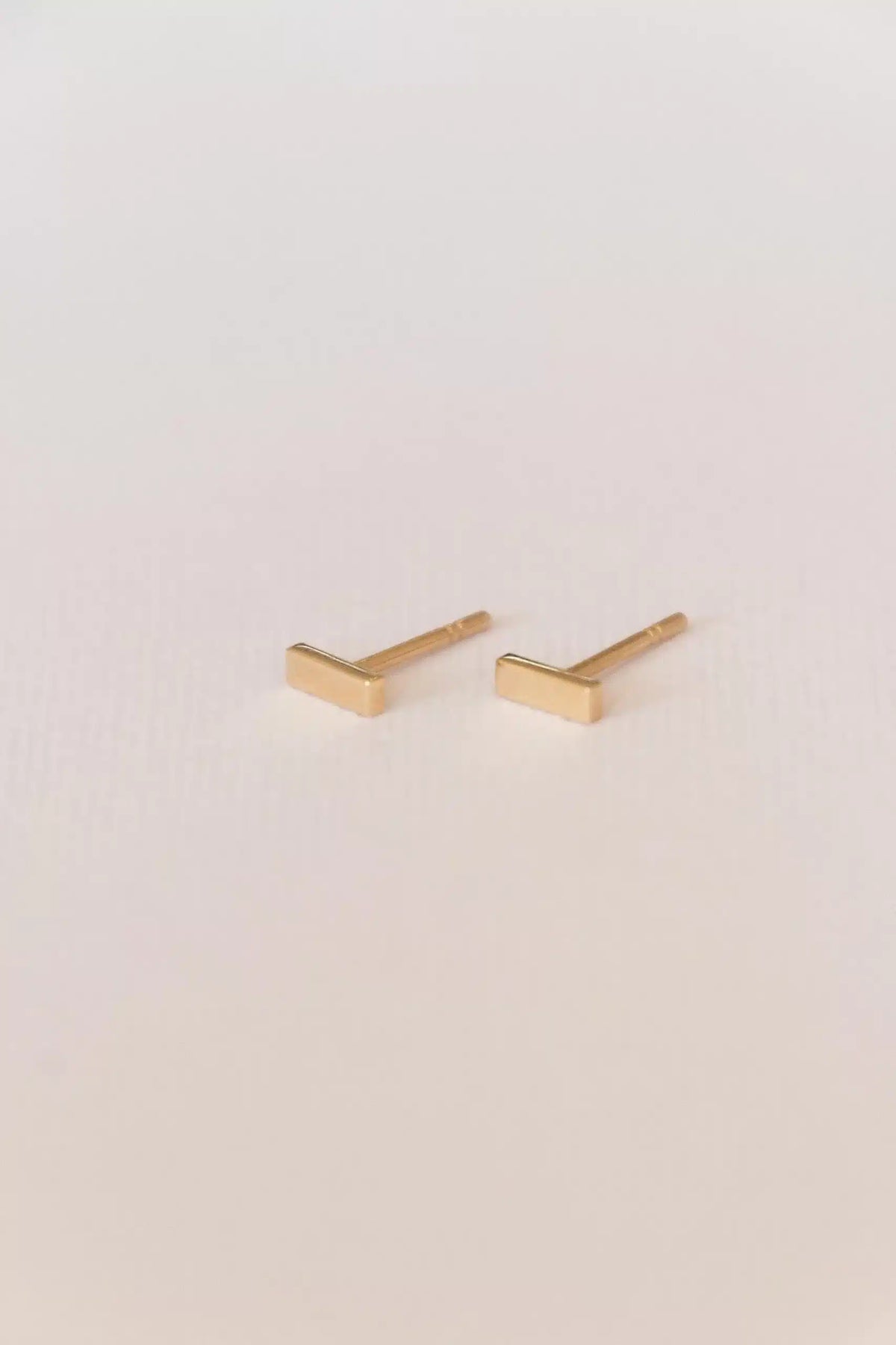 Gold Bar Studs