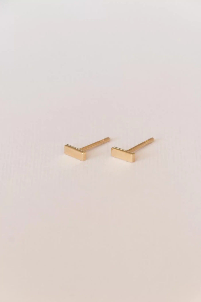 Gold Bar Studs