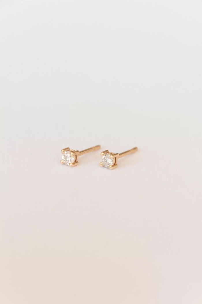 Dainty Diamond Studs