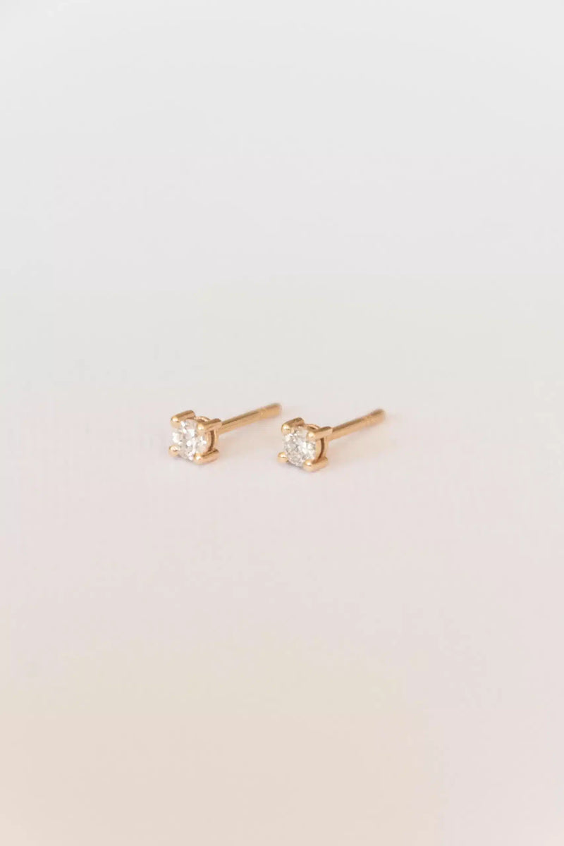 Dainty Diamond Studs
