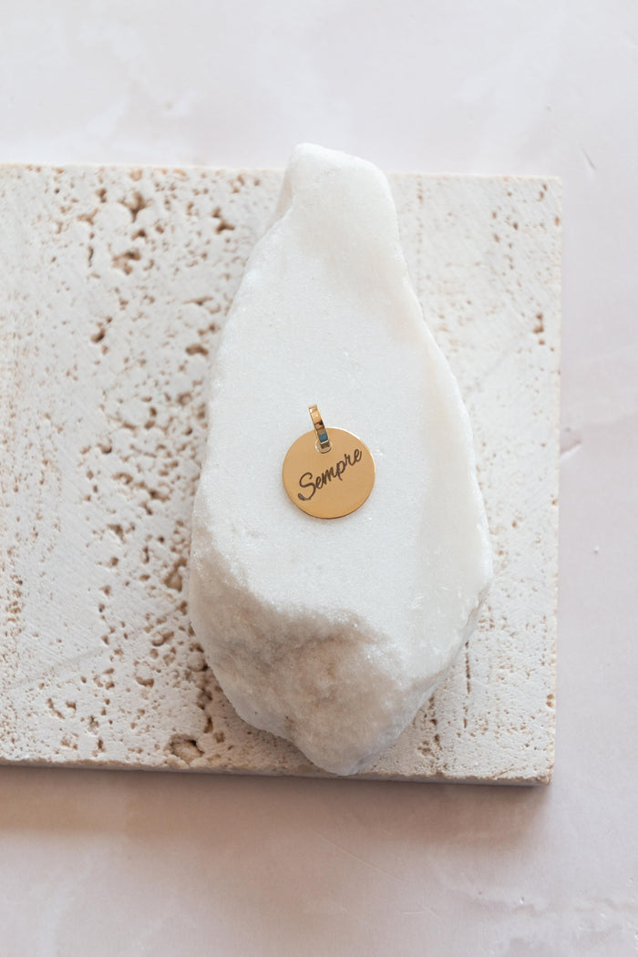 Engravable Disc Pendant