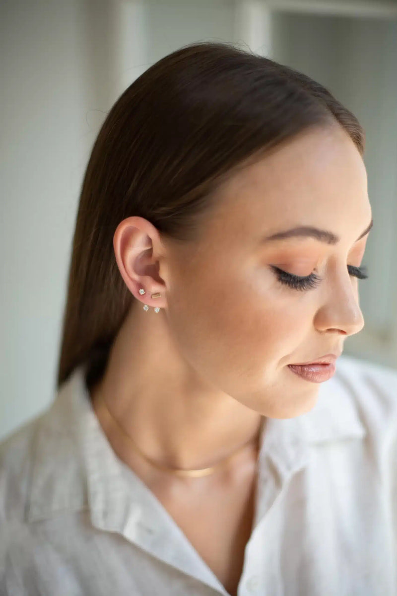Dainty Diamond Studs