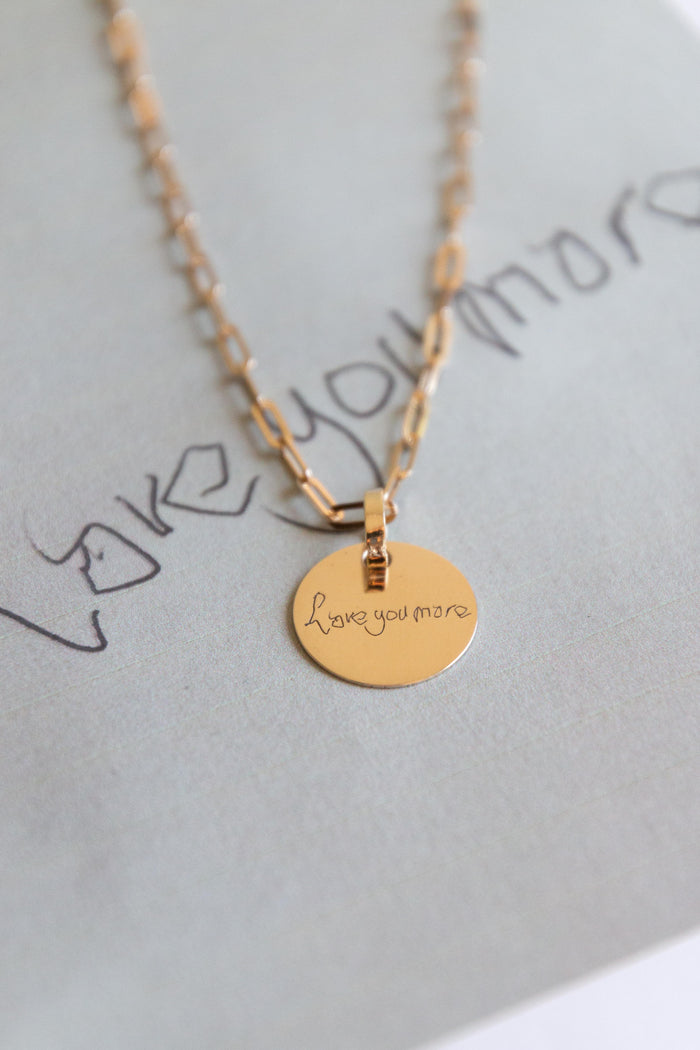 Engravable Disc Pendant