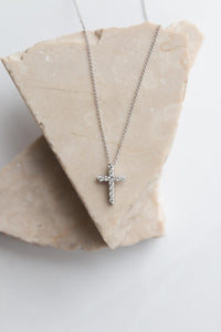 Small Grace Diamond Cross Necklace