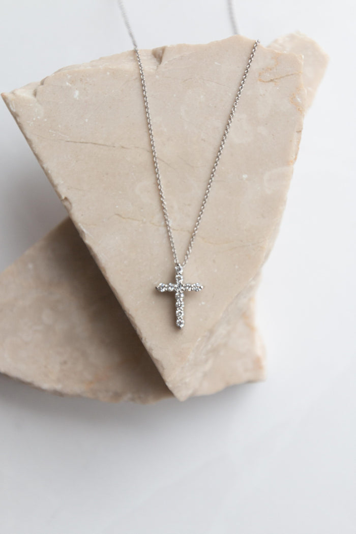 Small Grace Diamond Cross Necklace