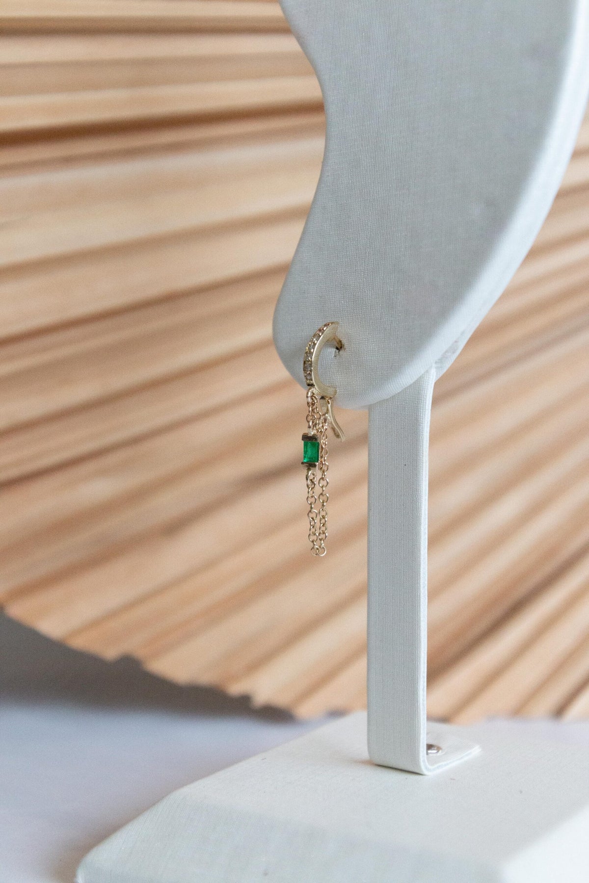 Ivy Diamond & Emerald Hoops
