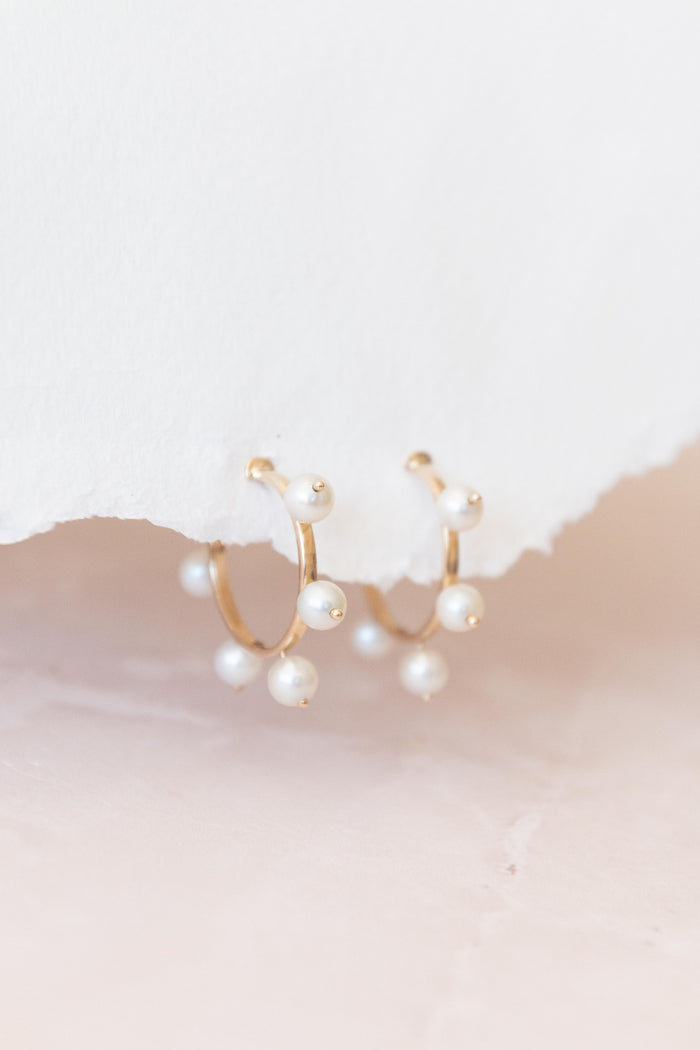 Florence Pearl Hoops