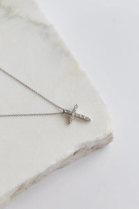 Small Grace Diamond Cross Necklace