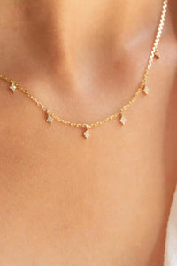 Floating Kite Diamond Drop Necklace