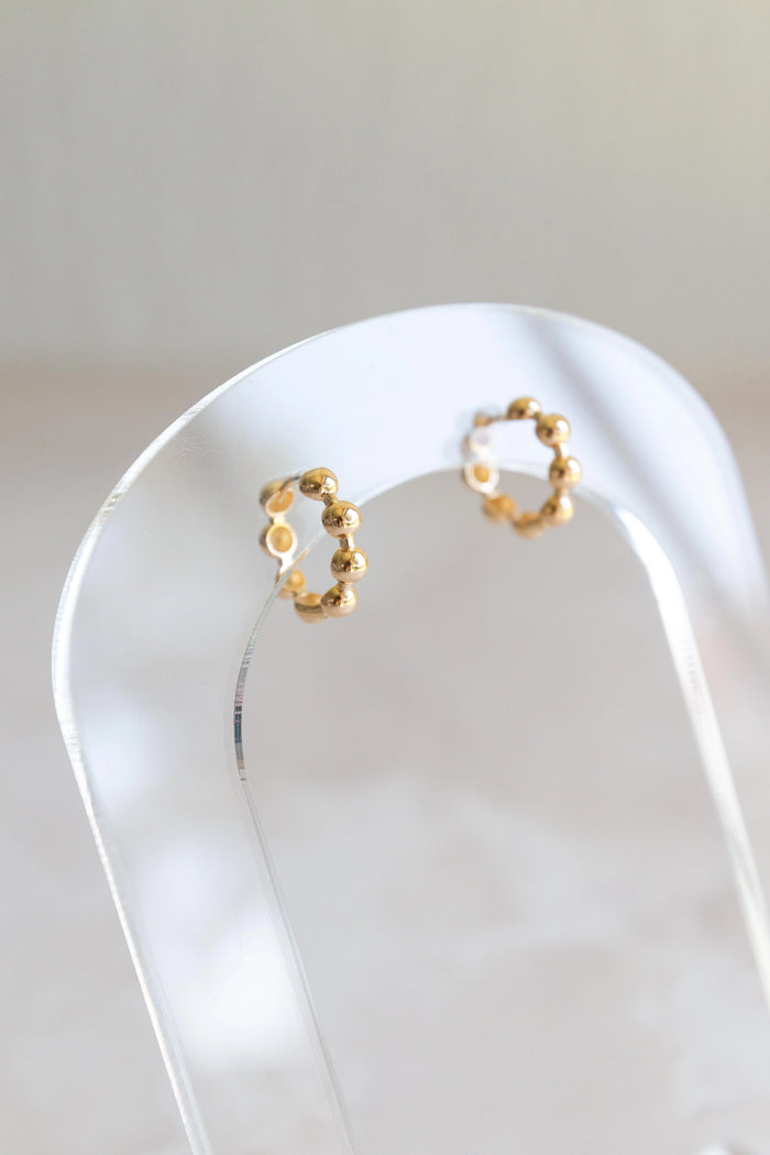 Gold Bubble Hoops